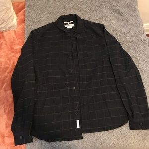 Black button down